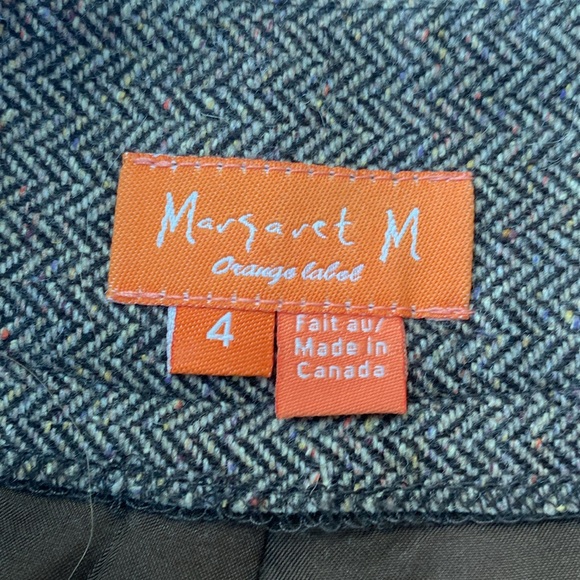 Herringbone tweed cropped trouser - Picture 3 of 6